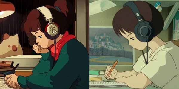Whisper of the Heart (1995), Directed by Yoshifumi Kondō. This was OG still for the ChilledCow (LofiGirl) beat stream. 